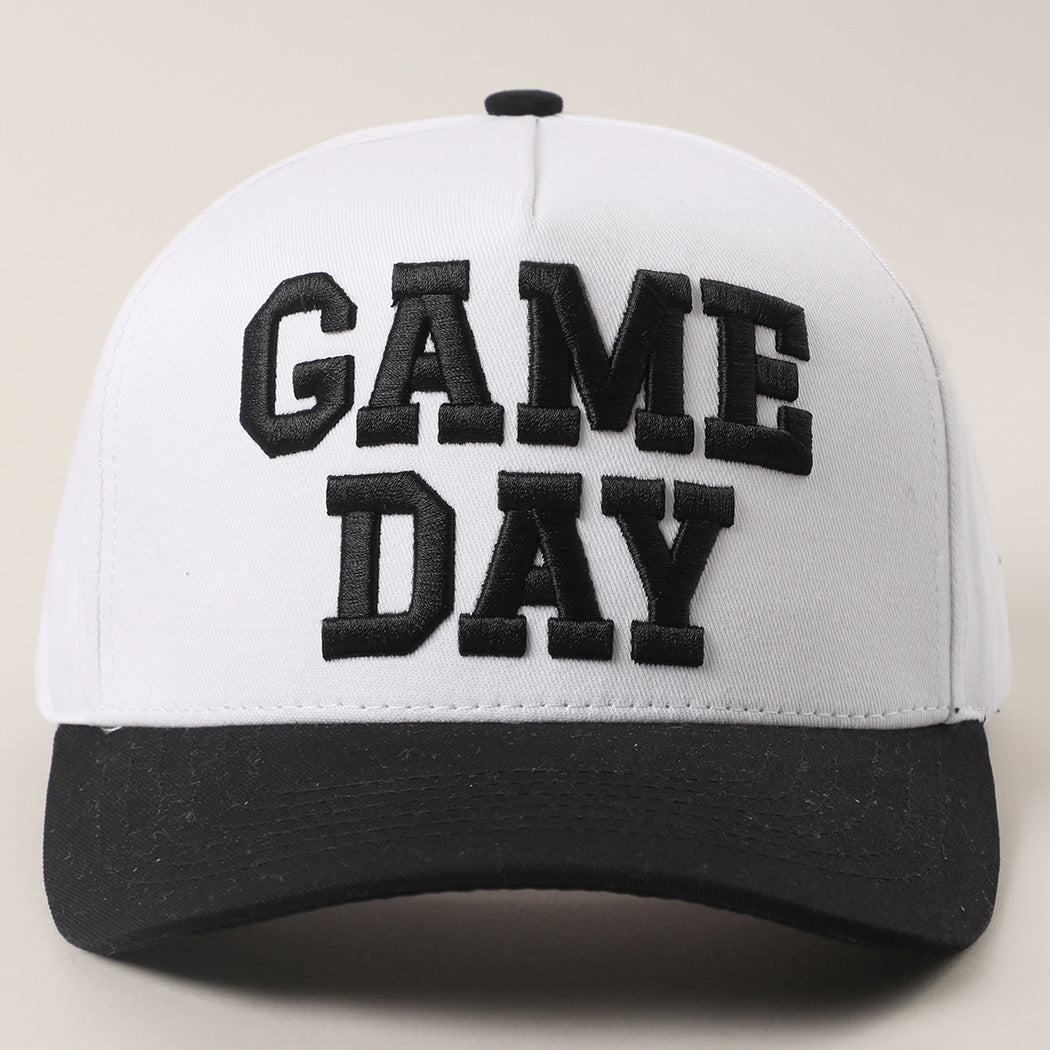 Game Day 3D Letter Embroidered Two-Tone Trucker Hat