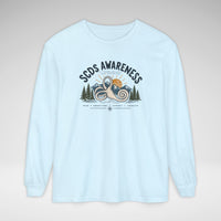 SCDS Awareness “Different Balance, Same Adventure” Comfort Colors Unisex Garment-dyed Long Sleeve T-Shirt