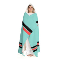 Custom Team Blanket Hooded Sherpa Fleece Blanket – Cozy Oversized Hooded Throw