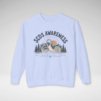 SCDS Awareness “Different Balance, Same Adventure” Comfort Colors® Crewneck Sweatshirt