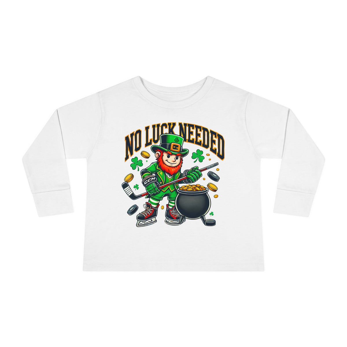 No Luck Needed  Toddler Long Sleeve Tee - St. Patrick's Day Shirt