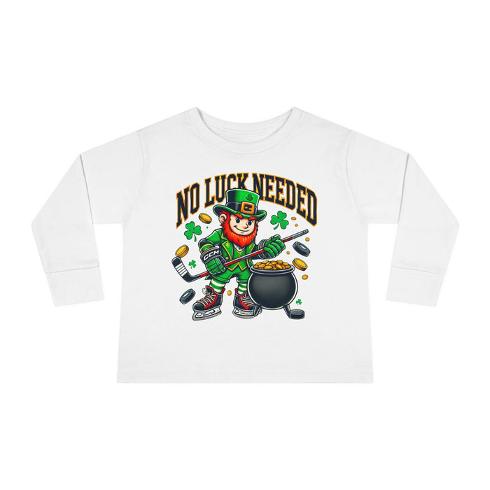 No Luck Needed  Toddler Long Sleeve Tee - St. Patrick's Day Shirt