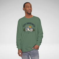 SCDS Awareness “Different Balance, Same Adventure” Comfort Colors Unisex Garment-dyed Long Sleeve T-Shirt
