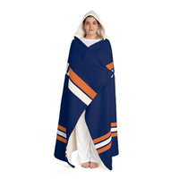 Custom Team Blanket Hooded Sherpa Fleece Blanket – Cozy Oversized Hooded Throw