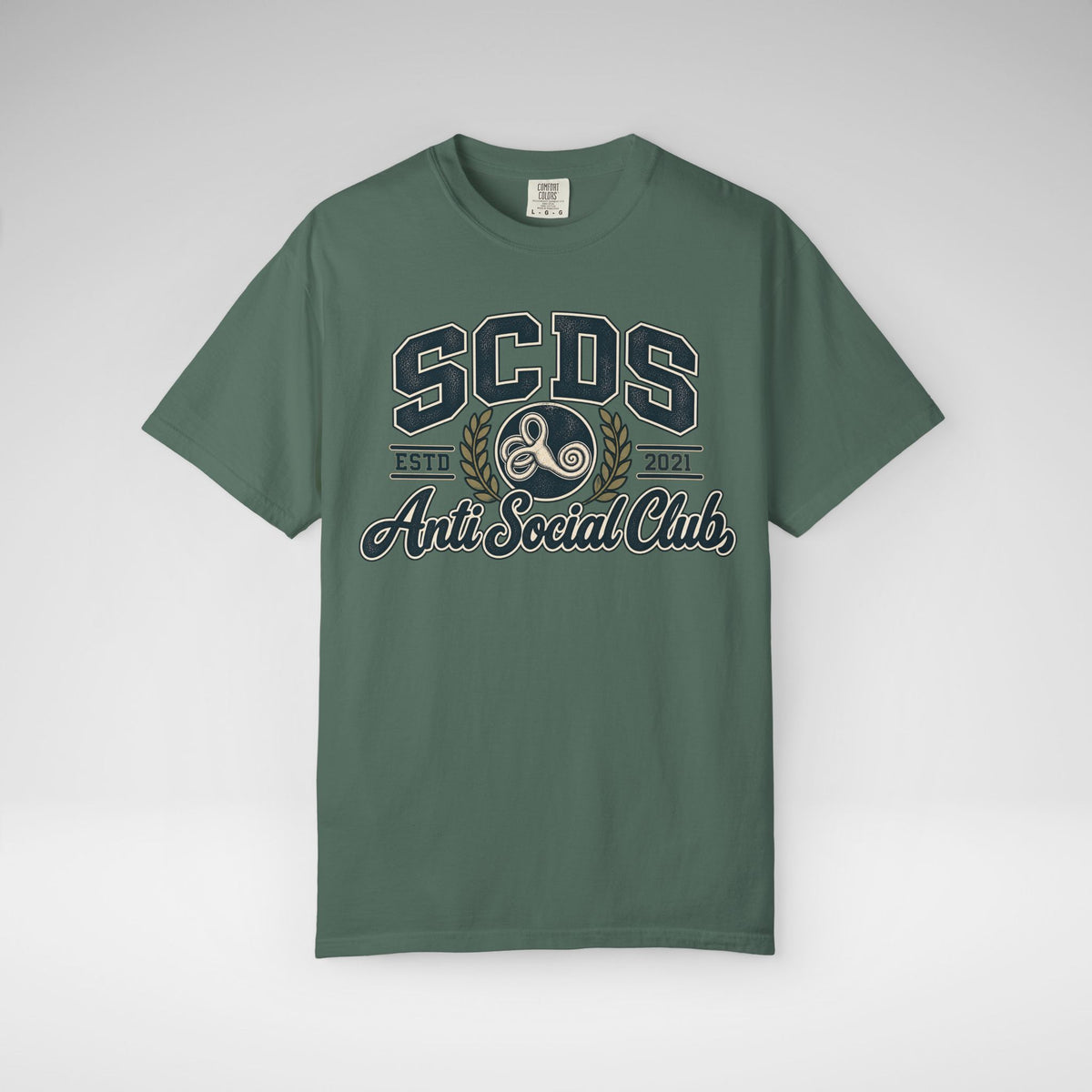 Personalizable SCDS Anti Social ClubComfort Colors Unisex Garment-Dyed T-shirt