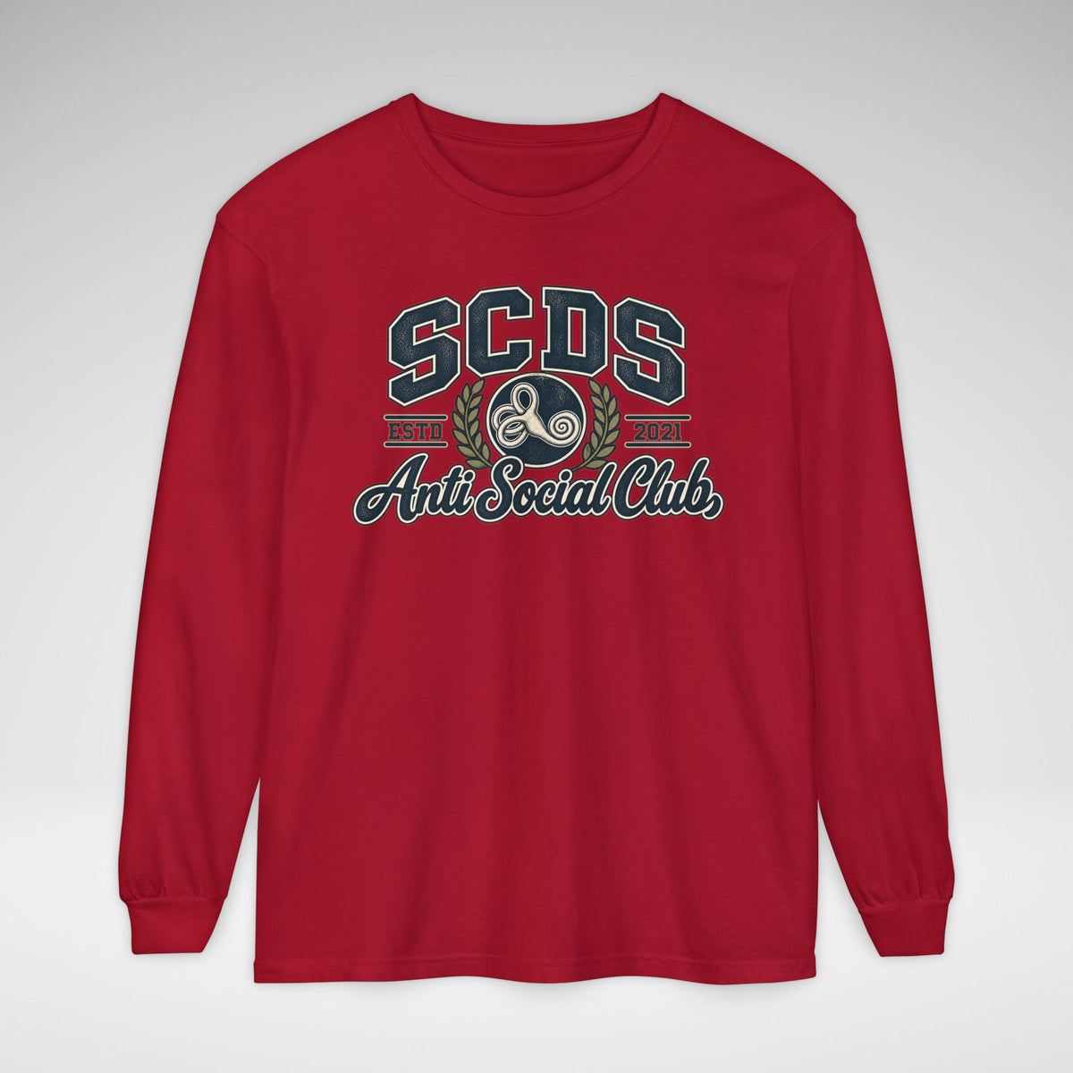 SCDS Anti Social Club Comfort Colors Unisex Garment-dyed Long Sleeve T-Shirt
