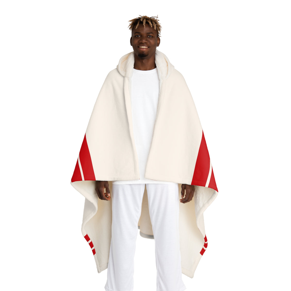 Custom Team Blanket Hooded Sherpa Fleece Blanket – Cozy Oversized Hooded Throw