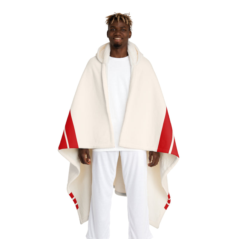 Custom Team Blanket Hooded Sherpa Fleece Blanket – Cozy Oversized Hooded Throw