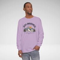 SCDS Awareness “Different Balance, Same Adventure” Comfort Colors Unisex Garment-dyed Long Sleeve T-Shirt