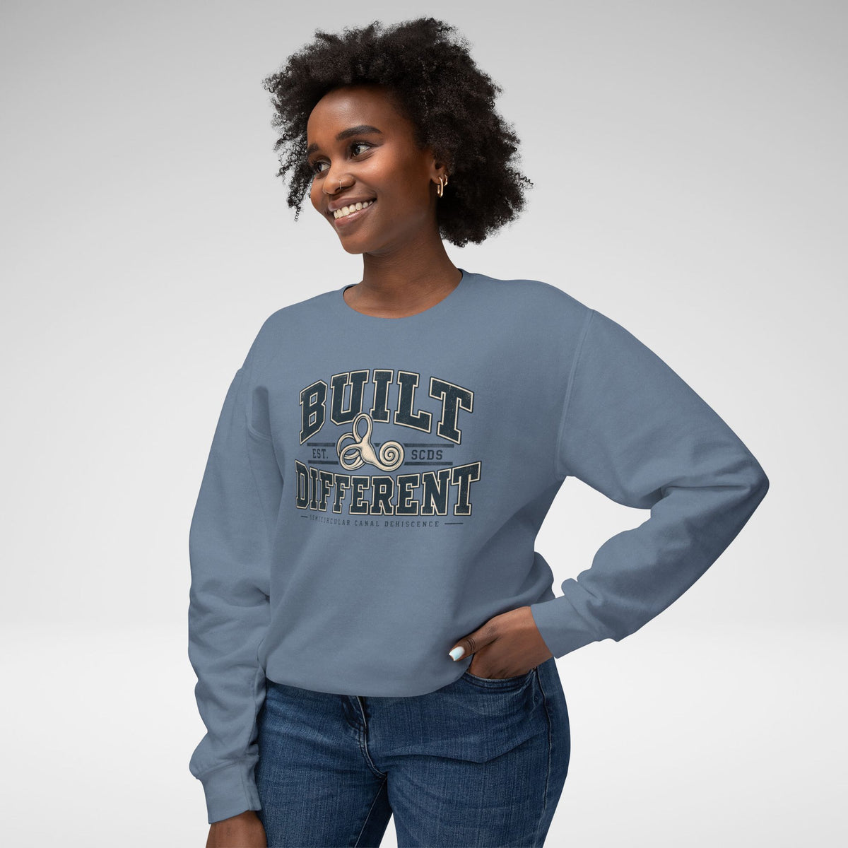 Built Different SCDS Awareness Comfort Colors® Crewneck Sweatshirt