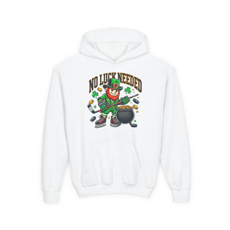 No Luck Needed  Youth Hoodie - St. Patrick's Day