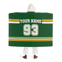 Custom Team Blanket Hooded Sherpa Fleece Blanket – Cozy Oversized Hooded Throw