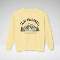SCDS Awareness “Different Balance, Same Adventure” Comfort Colors® Crewneck Sweatshirt
