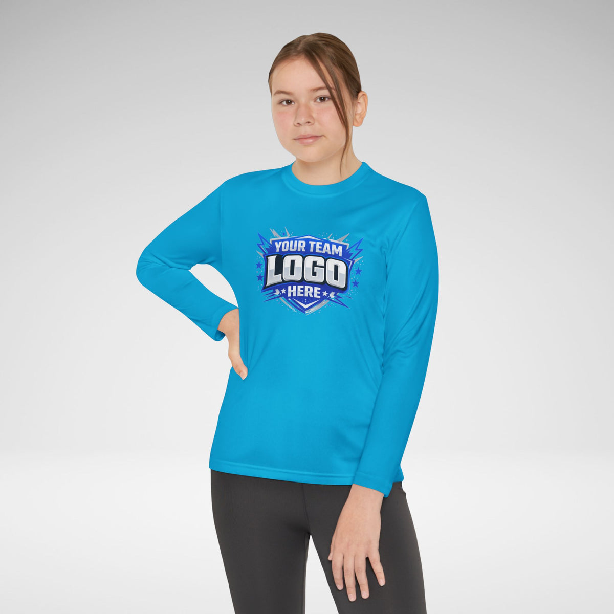 Custom Youth Team Long Sleeve Performance Shirt