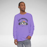 SCDS Awareness “Different Balance, Same Adventure” Comfort Colors Unisex Garment-dyed Long Sleeve T-Shirt