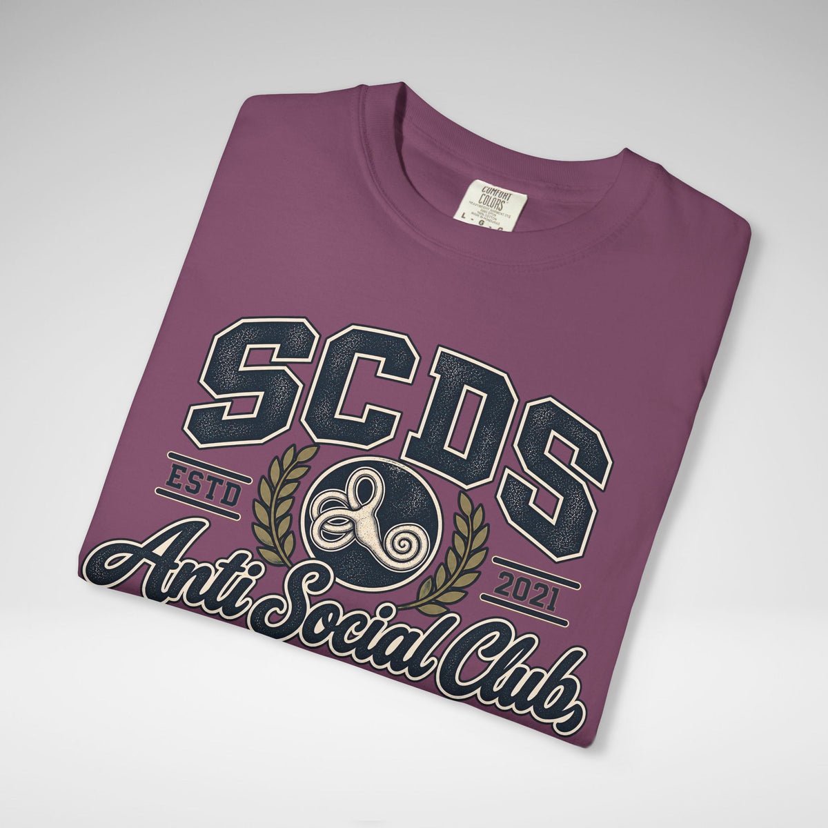 Personalizable SCDS Anti Social ClubComfort Colors Unisex Garment-Dyed T-shirt