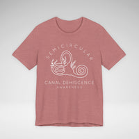 Semicircular Canal Dehiscence Awareness Awareness Bella Canvas Unisex Jersey Short Sleeve Tee