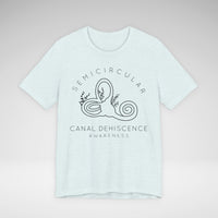 Semicircular Canal Dehiscence Awareness Awareness Bella Canvas Unisex Jersey Short Sleeve Tee