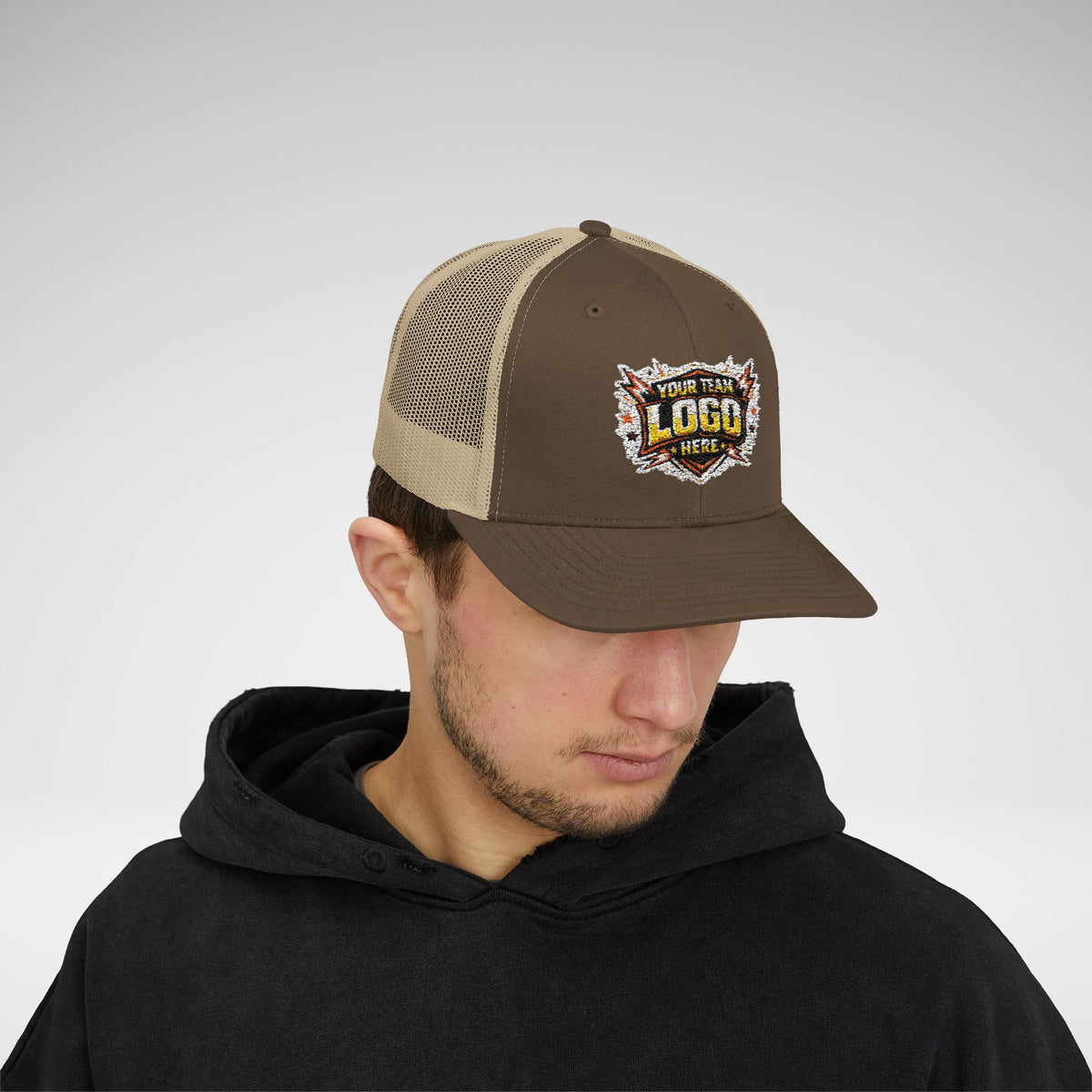 Custom Team Logo Patch Snapback Trucker Cap