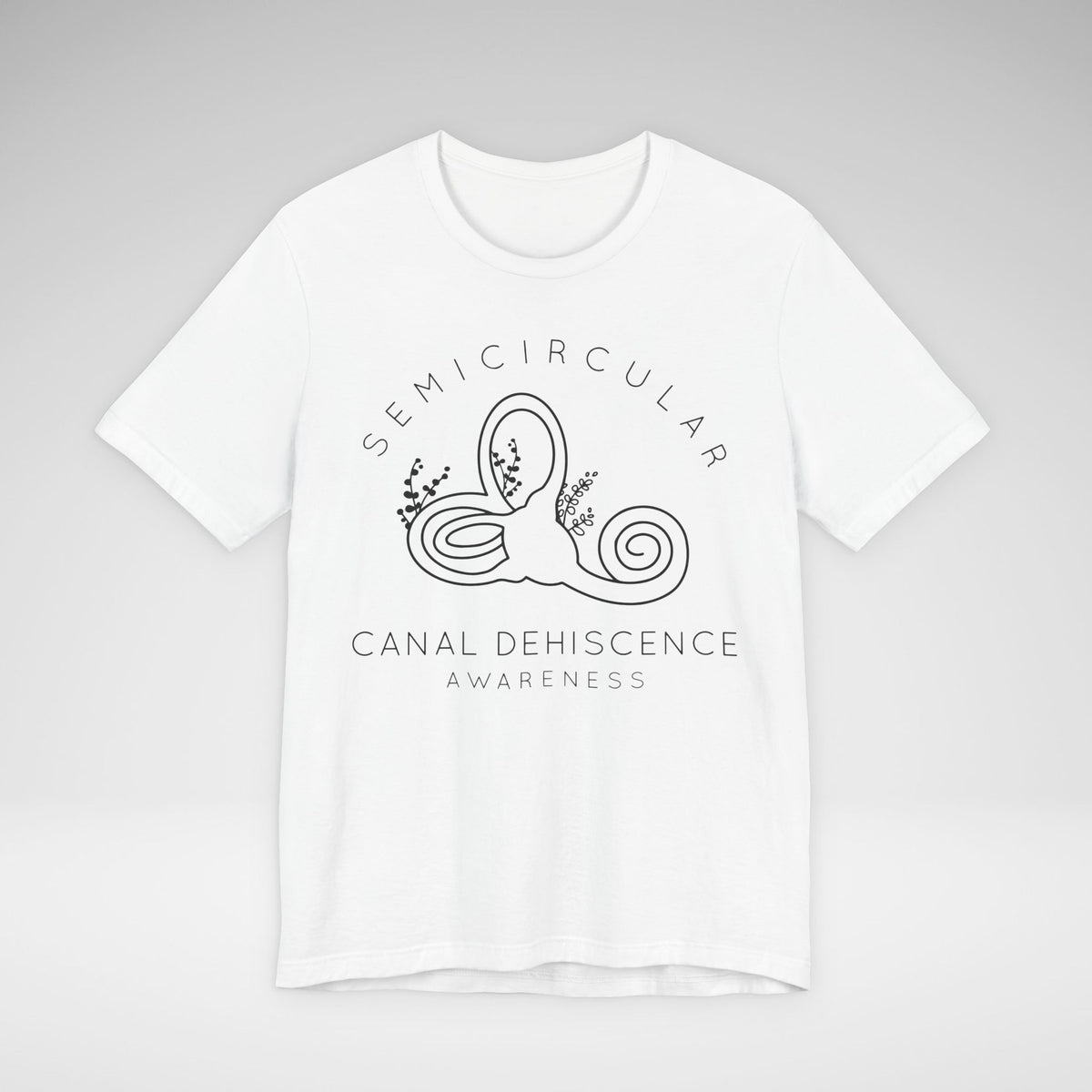Semicircular Canal Dehiscence Awareness Awareness Bella Canvas Unisex Jersey Short Sleeve Tee