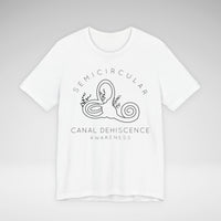 Semicircular Canal Dehiscence Awareness Awareness Bella Canvas Unisex Jersey Short Sleeve Tee