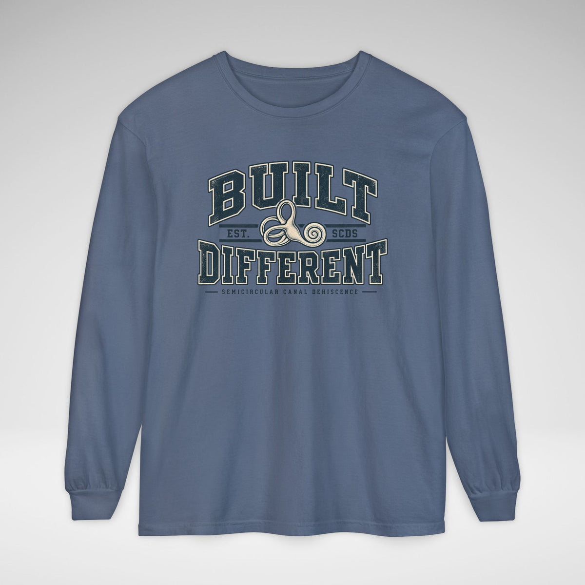 Built Different SCDS Awareness Comfort Colors Unisex Garment-dyed Long Sleeve T-Shirt