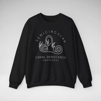 Semicircular Canal Dehiscence Awareness Gildan Unisex Heavy Blend™ Crewneck Sweatshirt