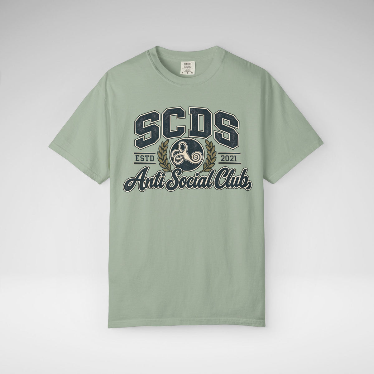 Personalizable SCDS Anti Social ClubComfort Colors Unisex Garment-Dyed T-shirt
