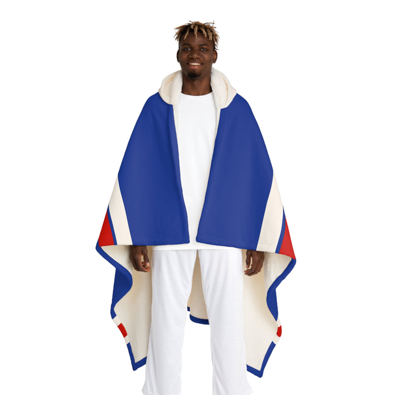 Custom Team Blanket Hooded Sherpa Fleece Blanket – Cozy Oversized Hooded Throw