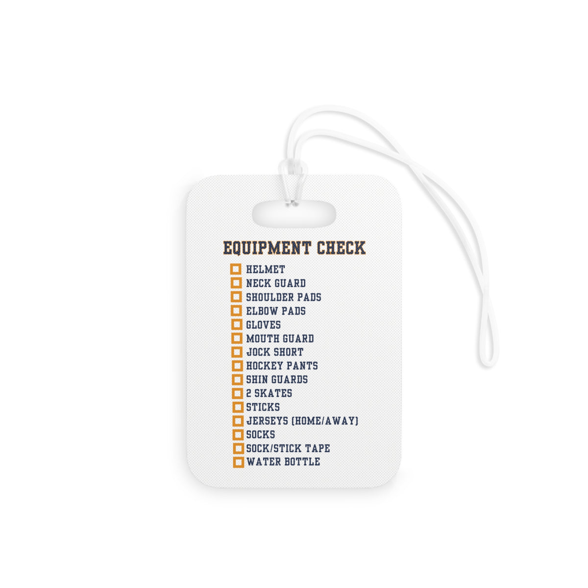 Equipment Check Bag Tag