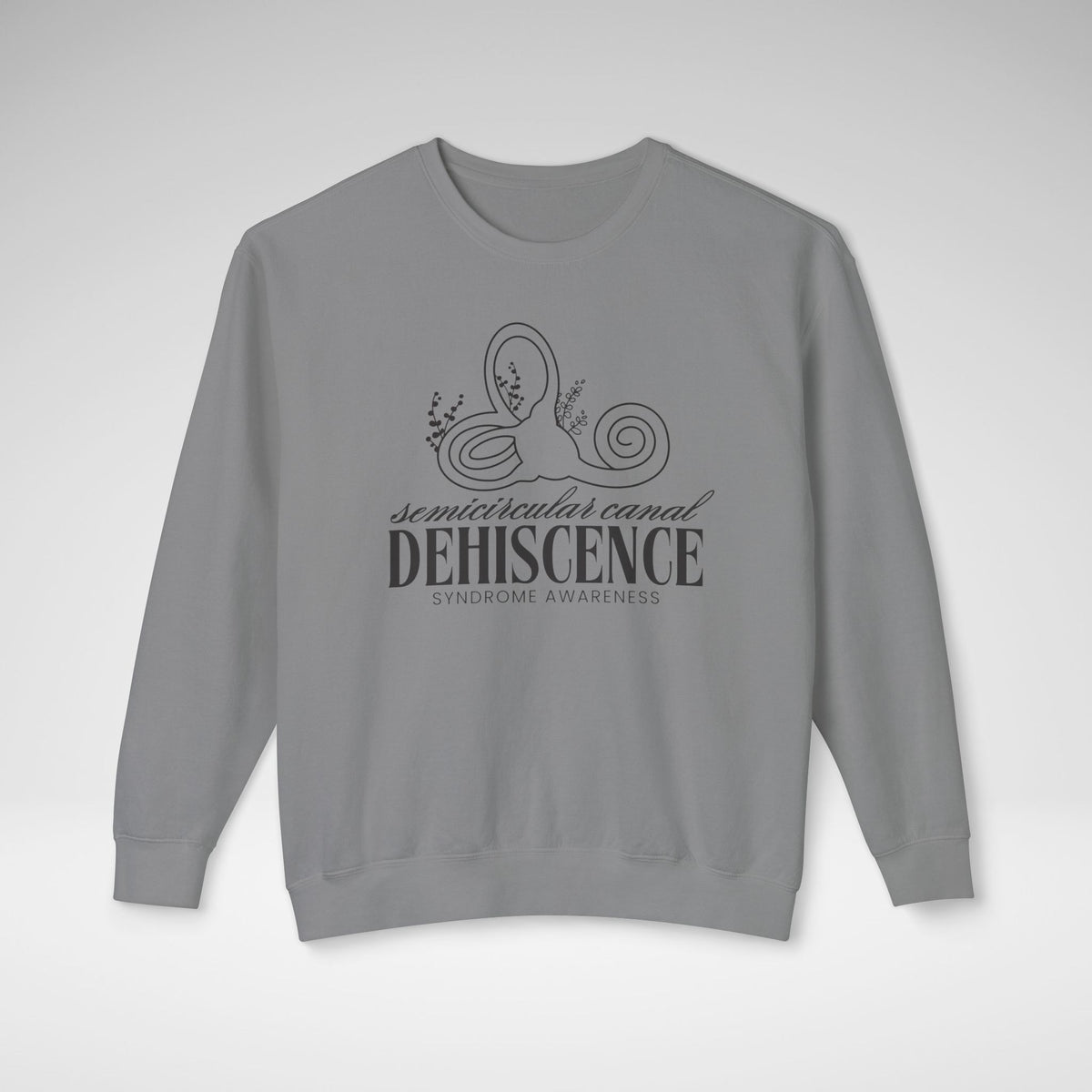 Semicircular Canal Dehiscence Syndrome Awareness Unisex Lightweight Comfort Colors Crewneck Sweatshirt