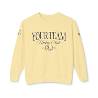 Custom Hockey Club Comfort Colors Unisex Lightweight Crewneck Sweatshirt