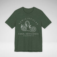 Semicircular Canal Dehiscence Awareness Awareness Bella Canvas Unisex Jersey Short Sleeve Tee