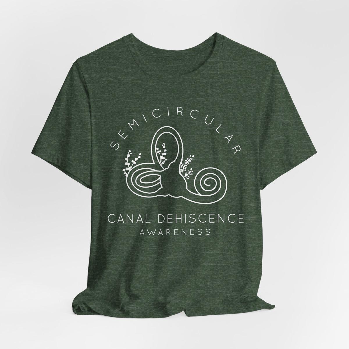 Semicircular Canal Dehiscence Awareness Awareness Bella Canvas Unisex Jersey Short Sleeve Tee