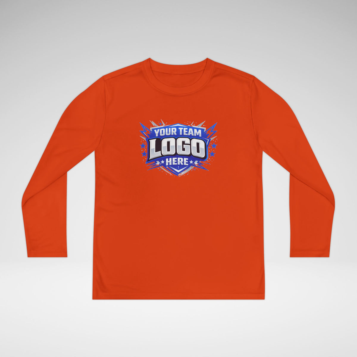Custom Youth Team Long Sleeve Performance Shirt