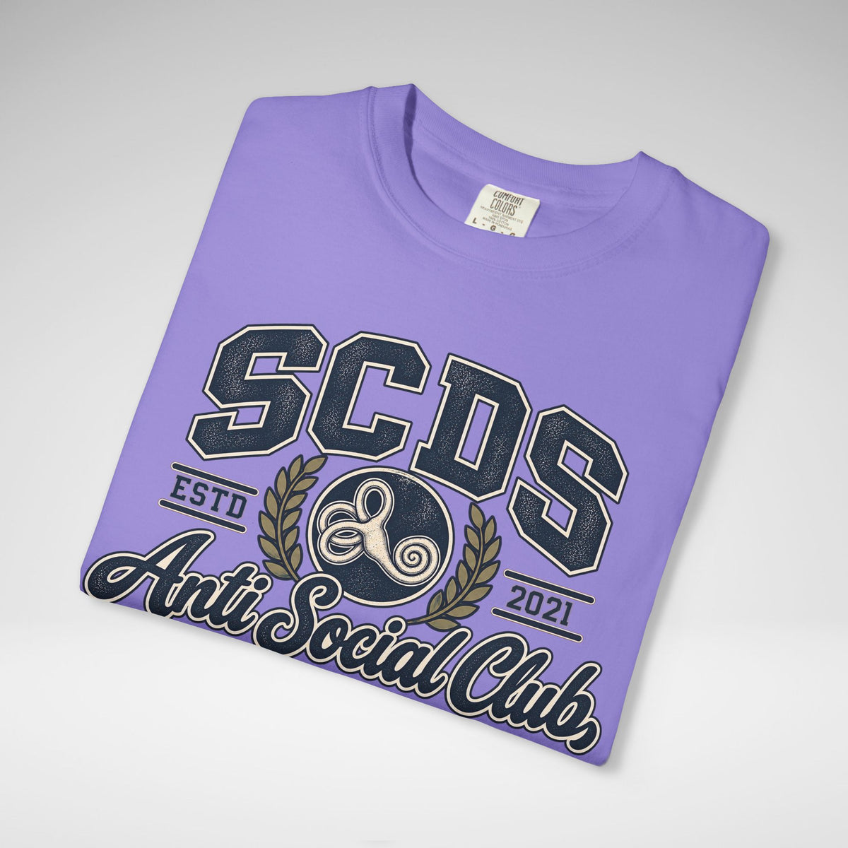 Personalizable SCDS Anti Social ClubComfort Colors Unisex Garment-Dyed T-shirt