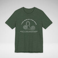 I Can Hear My Eyes Move SCDS Awareness Bella Canvas Unisex Jersey Short Sleeve Tee