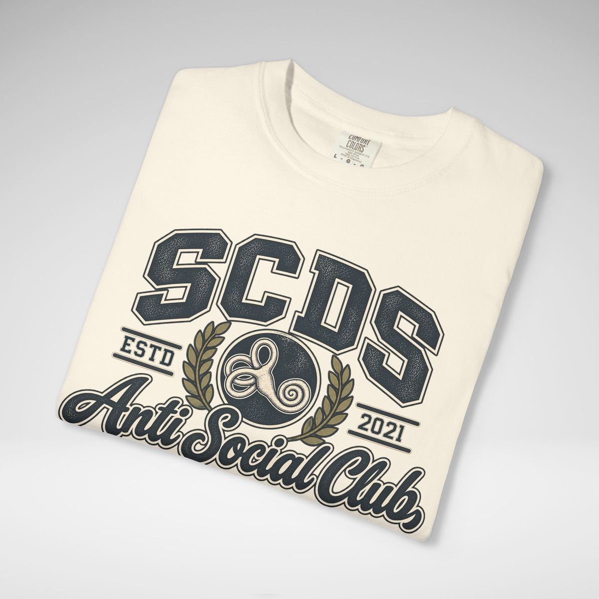 Personalizable SCDS Anti Social ClubComfort Colors Unisex Garment-Dyed T-shirt