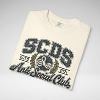 Personalizable SCDS Anti Social ClubComfort Colors Unisex Garment-Dyed T-shirt