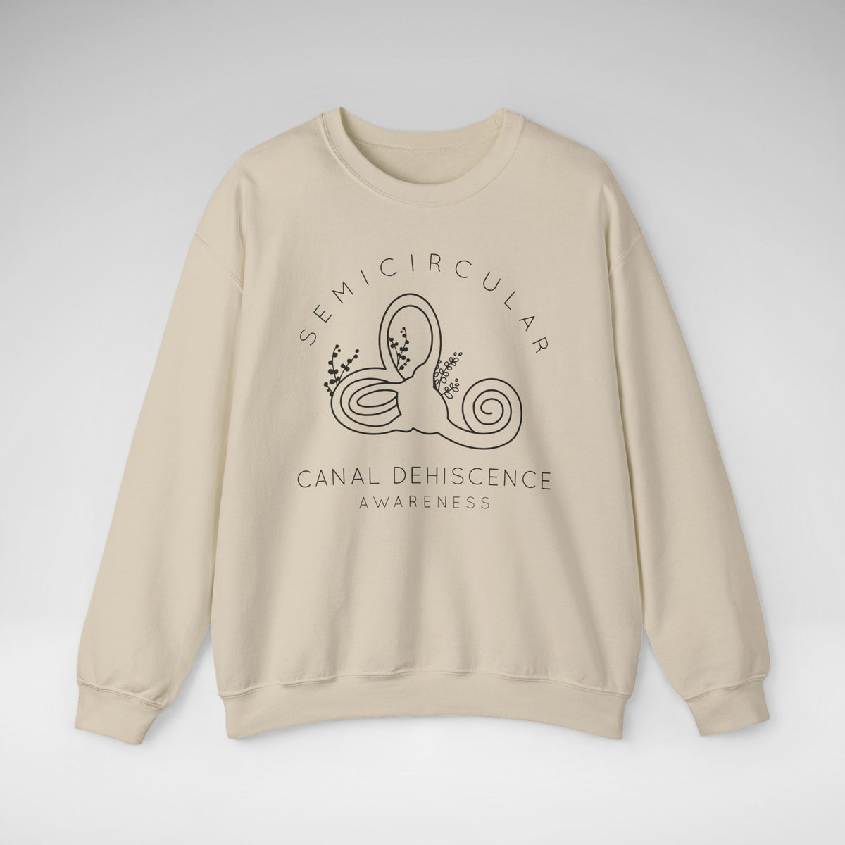 Semicircular Canal Dehiscence Awareness Gildan Unisex Heavy Blend™ Crewneck Sweatshirt