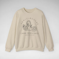 Semicircular Canal Dehiscence Awareness Gildan Unisex Heavy Blend™ Crewneck Sweatshirt