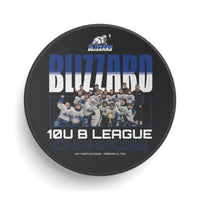 10U B League Champions - Hockey Puck - Bay County Blizzard