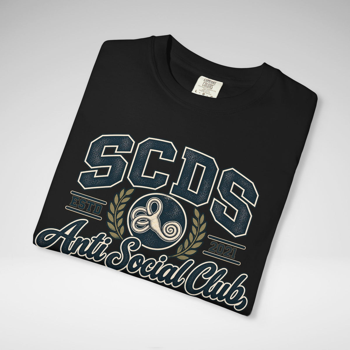 Personalizable SCDS Anti Social ClubComfort Colors Unisex Garment-Dyed T-shirt