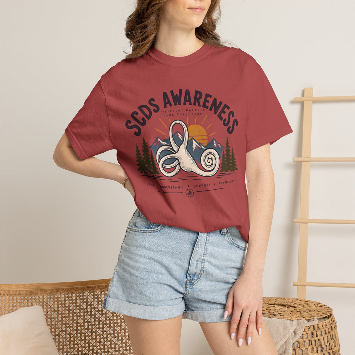 SCDS Awareness “Different Balance, Same Adventure” Comfort Colors Unisex Garment-Dyed T-shirt