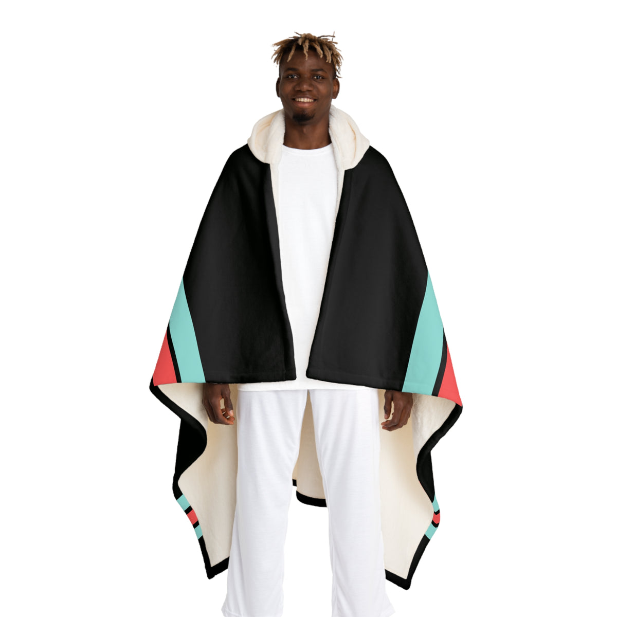 Custom Team Blanket Hooded Sherpa Fleece Blanket – Cozy Oversized Hooded Throw