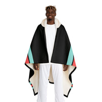 Custom Team Blanket Hooded Sherpa Fleece Blanket – Cozy Oversized Hooded Throw