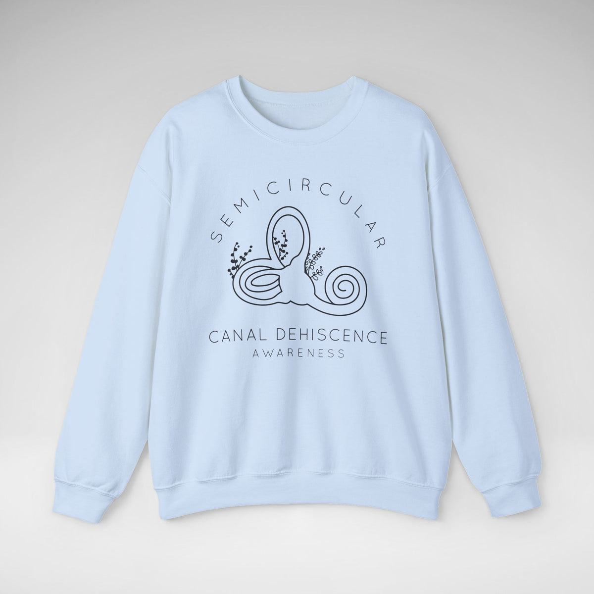 Semicircular Canal Dehiscence Awareness Gildan Unisex Heavy Blend™ Crewneck Sweatshirt