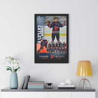 Custom Player Framed Vertical Poster