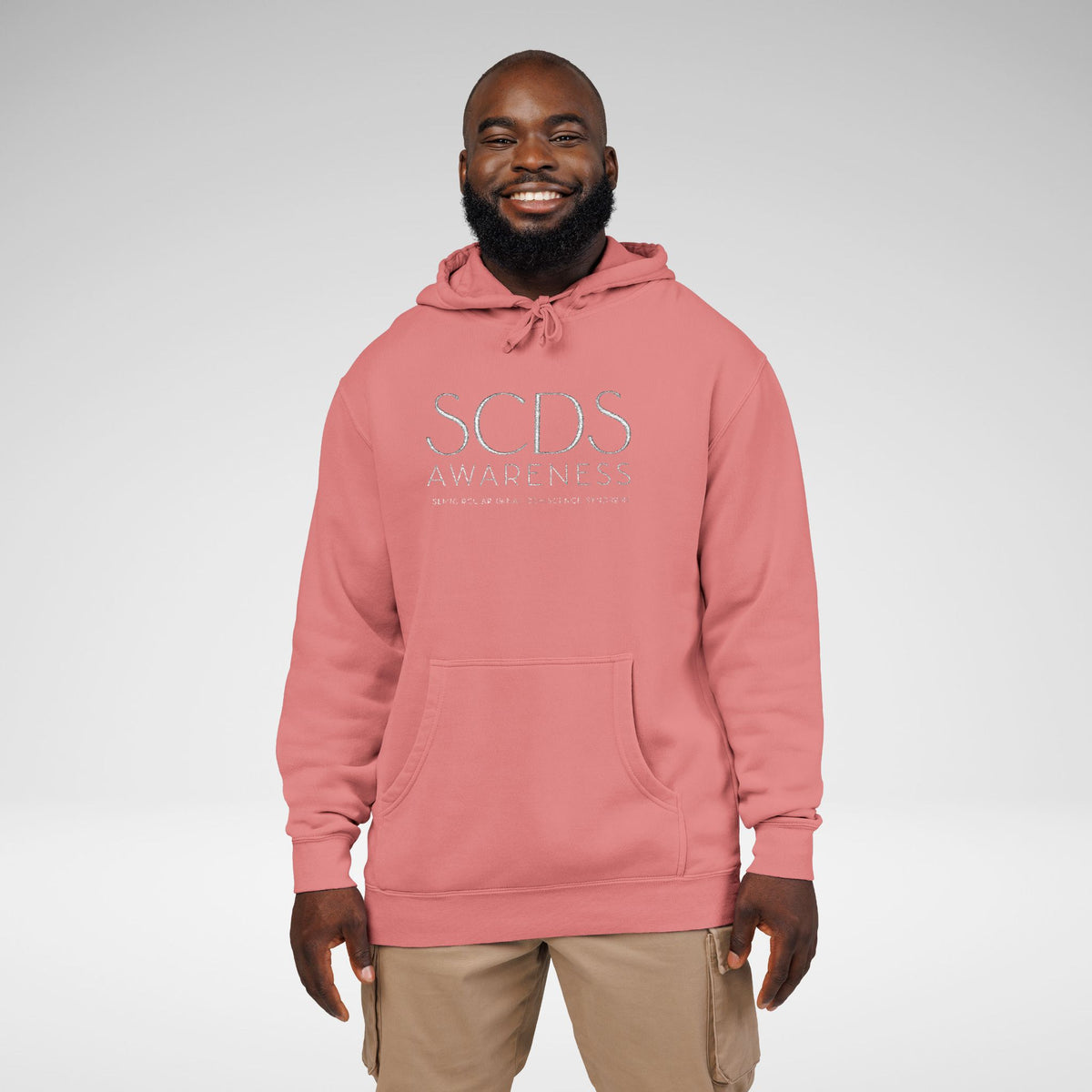 SCDS Awareness Embroidered Pigment-Dyed Hoodie
