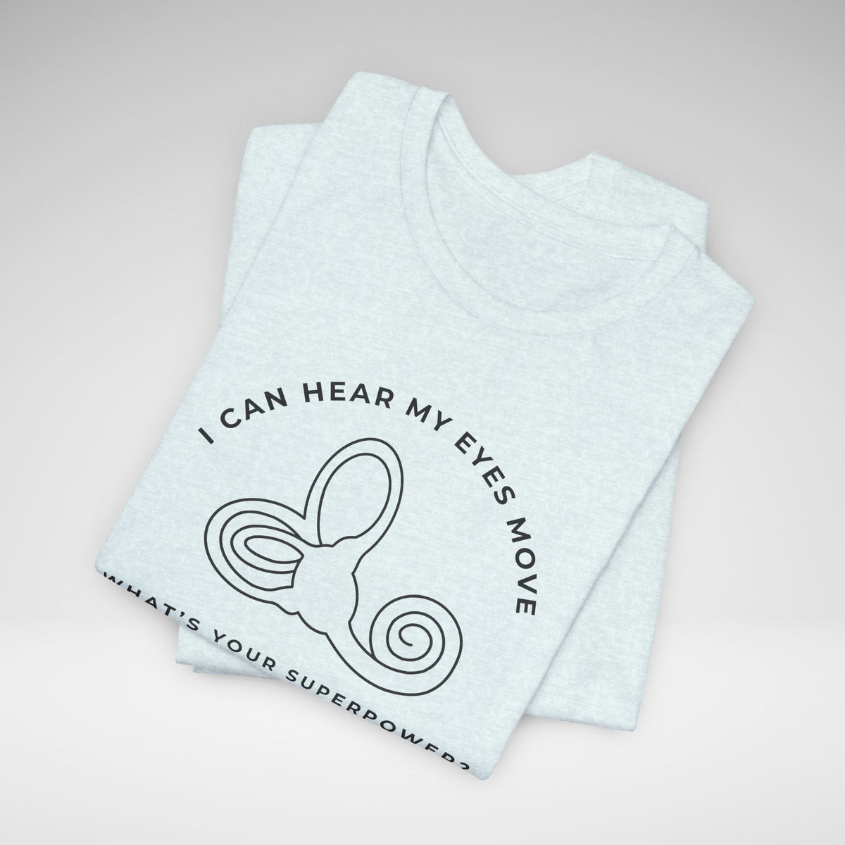 I Can Hear My Eyes Move SCDS Awareness Bella Canvas Unisex Jersey Short Sleeve Tee